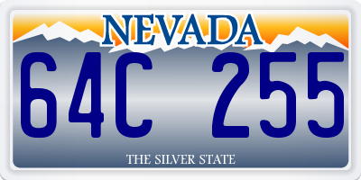 NV license plate 64C255