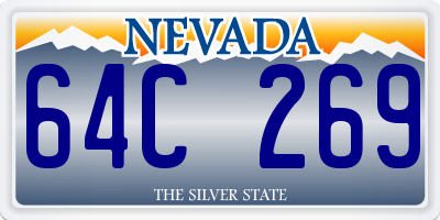 NV license plate 64C269