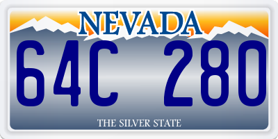 NV license plate 64C280