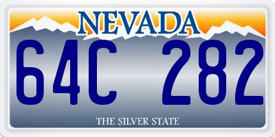 NV license plate 64C282