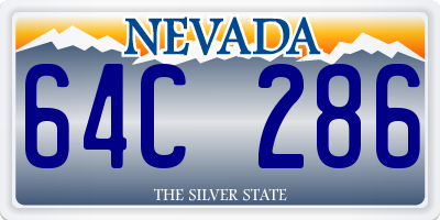 NV license plate 64C286
