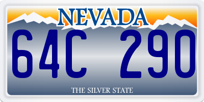 NV license plate 64C290