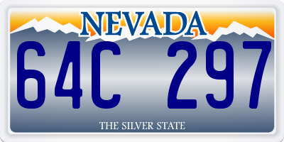 NV license plate 64C297