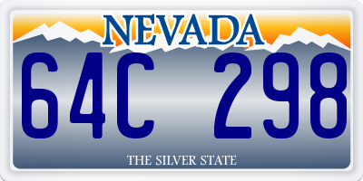 NV license plate 64C298