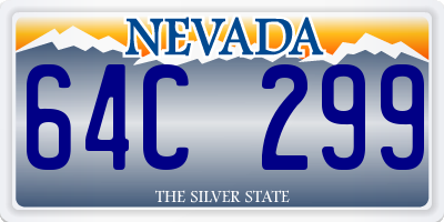 NV license plate 64C299