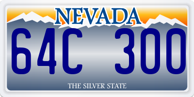 NV license plate 64C300