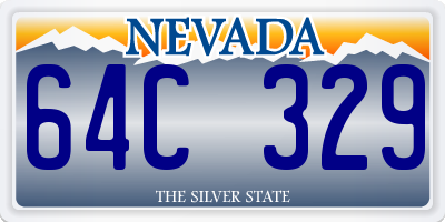 NV license plate 64C329