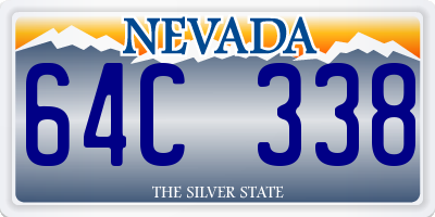 NV license plate 64C338
