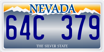 NV license plate 64C379