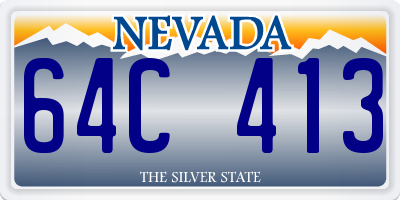 NV license plate 64C413