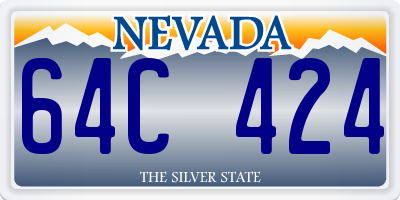 NV license plate 64C424