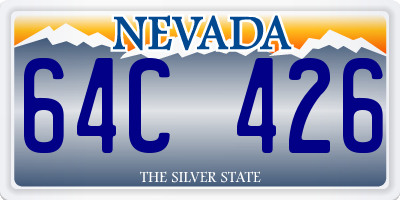 NV license plate 64C426