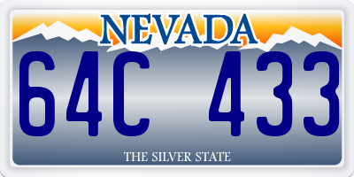 NV license plate 64C433