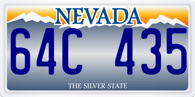 NV license plate 64C435