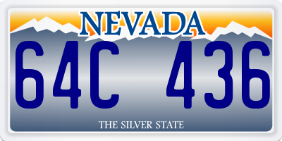 NV license plate 64C436