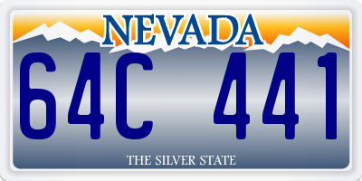 NV license plate 64C441