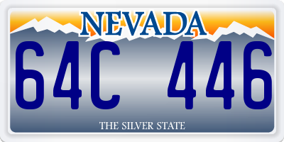 NV license plate 64C446