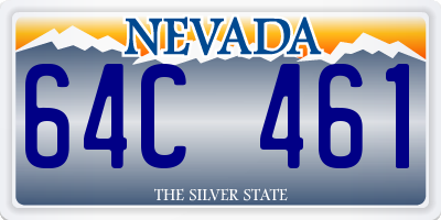 NV license plate 64C461