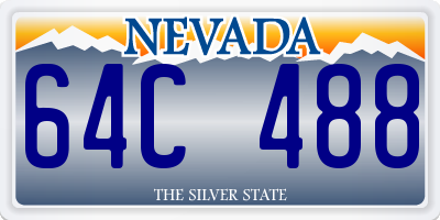 NV license plate 64C488