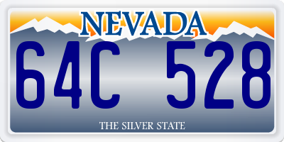NV license plate 64C528