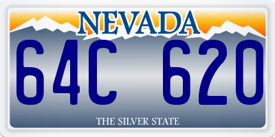 NV license plate 64C620