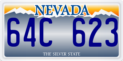 NV license plate 64C623