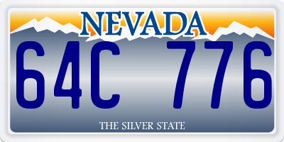 NV license plate 64C776