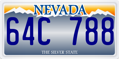 NV license plate 64C788