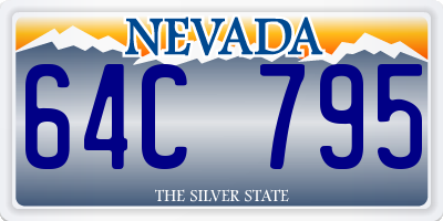 NV license plate 64C795