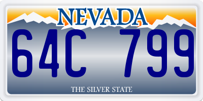 NV license plate 64C799