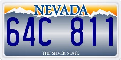 NV license plate 64C811