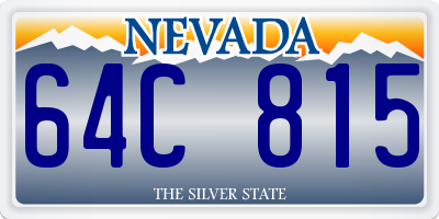 NV license plate 64C815