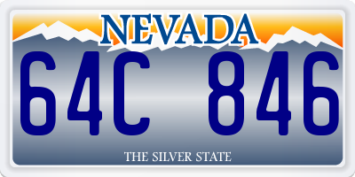 NV license plate 64C846