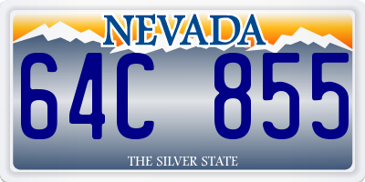NV license plate 64C855