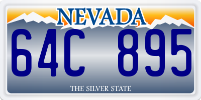 NV license plate 64C895