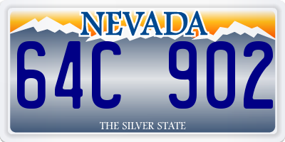 NV license plate 64C902