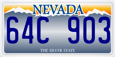 NV license plate 64C903