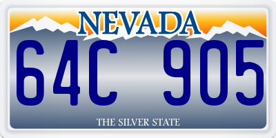 NV license plate 64C905