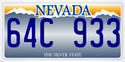 NV license plate 64C933