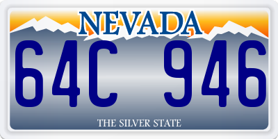 NV license plate 64C946