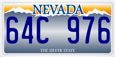 NV license plate 64C976