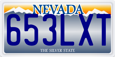 NV license plate 653LXT