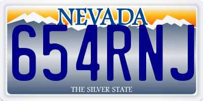 NV license plate 654RNJ