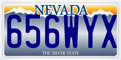 NV license plate 656WYX