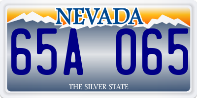 NV license plate 65A065