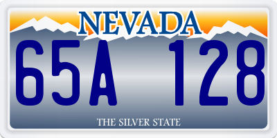 NV license plate 65A128