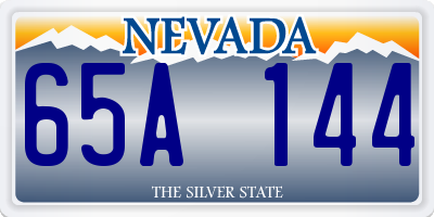 NV license plate 65A144