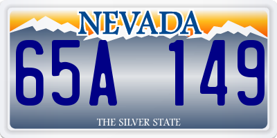 NV license plate 65A149