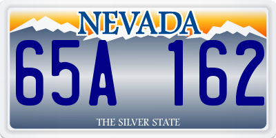 NV license plate 65A162