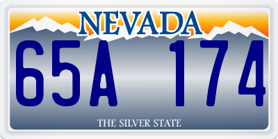 NV license plate 65A174